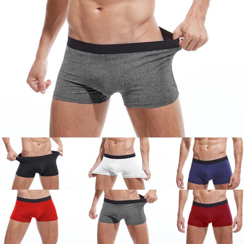 

4pcs Men's Cotton Briefs, Men's Breathable Underwear, Solid Color Underwear, Comfortable Boys Brand Shorts
