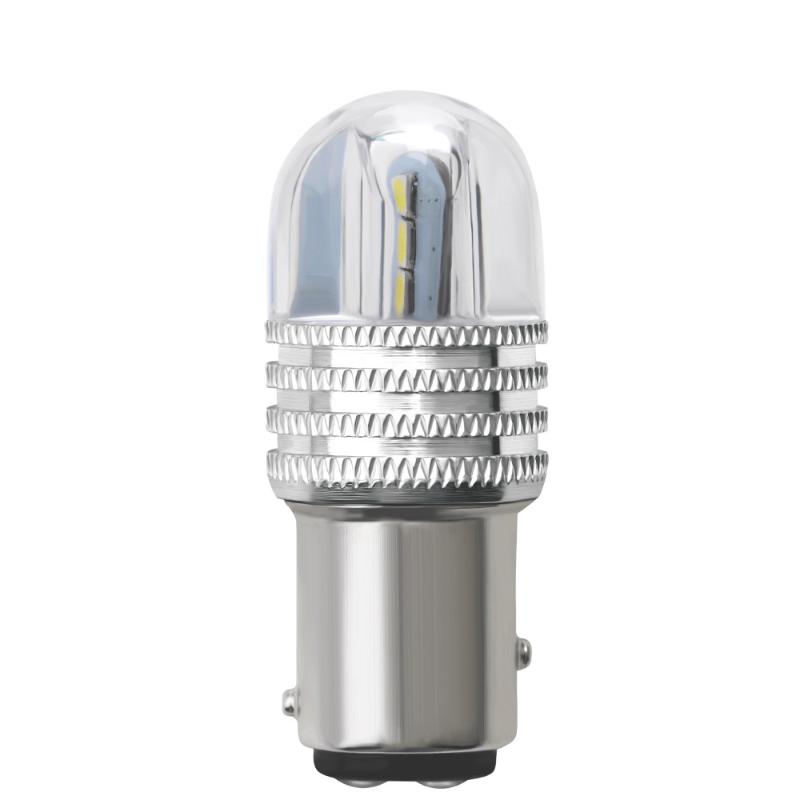

2Pcs Car LED S25 1157-3030-6SMD Strobe Flash Light Daytime Running Light Turning Reversing, As pic