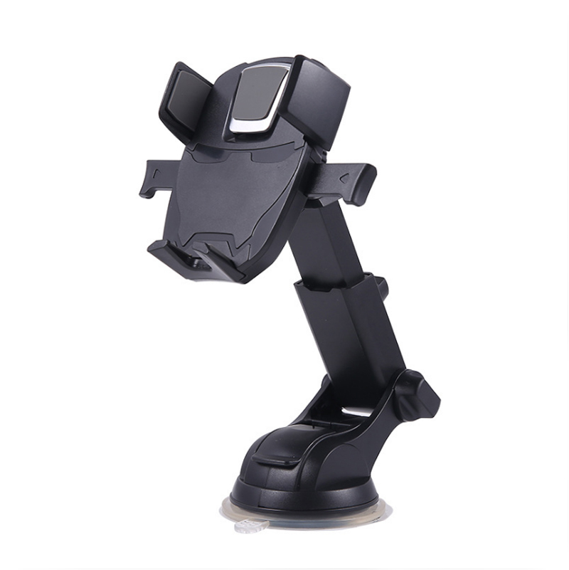 

Universal Mobile Phone Car Mounts Holders 360° Rotating Car Windshield Desktop Brackets for iPhone Samsung Huawei Foldable Retractable, Black
