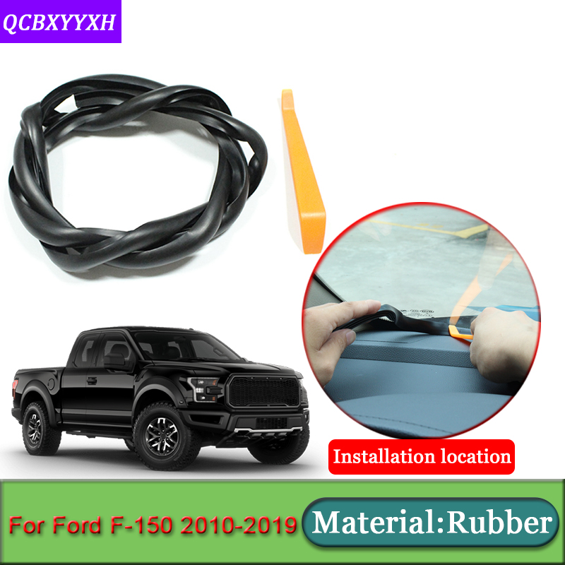 

Car-styling For F-150 2010-2019 Anti-Noise Soundproof Dustproof Car Dashboard Windshield Sealing Strips Auto Accessories