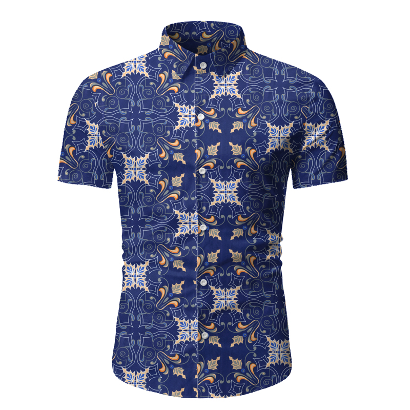 

Men's shirts2020 new casual floral shirt Hawaii beach vacation shirt spring and summer flower fashion large size -3, Hei-se