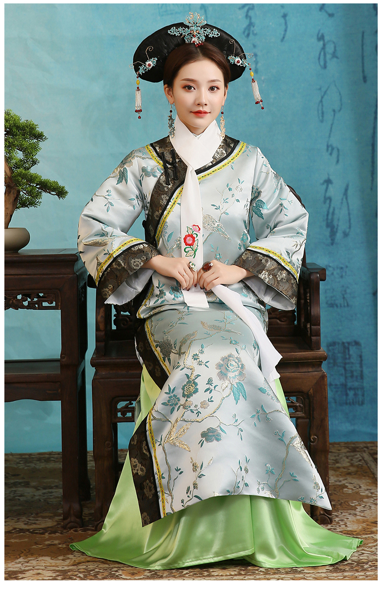 

Vintage long Sleeve Dress women Ancient traditional ethnic clothing evening party cheongsams dress long qipao gown