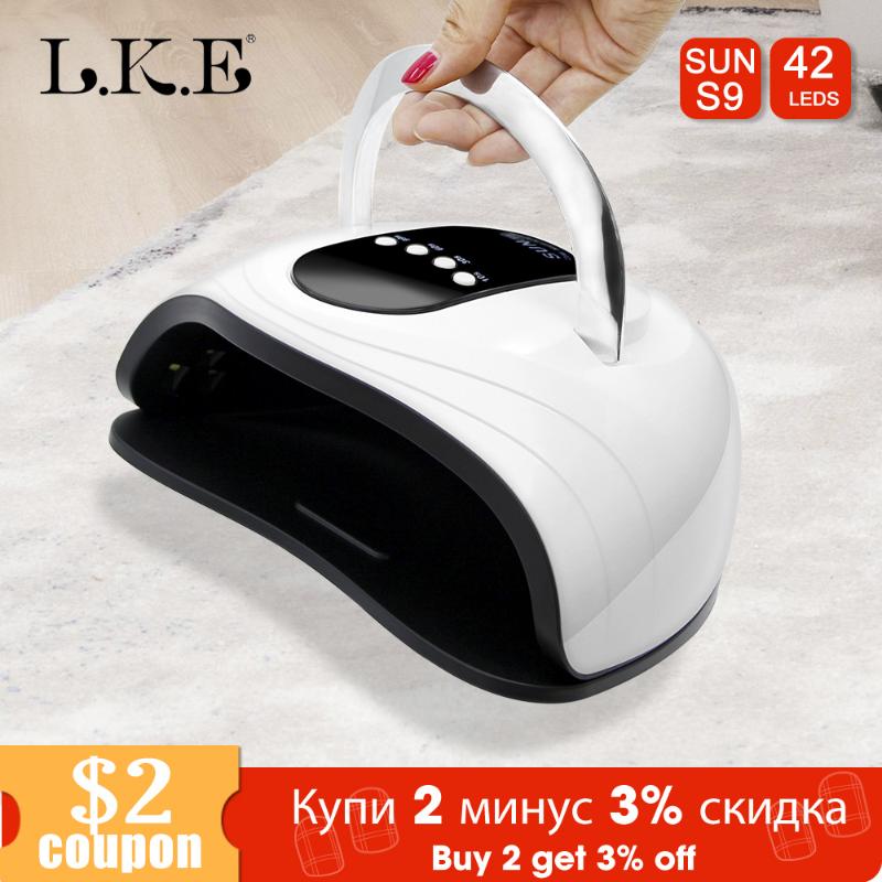 

LKE 84W LED UV Lamp for Nails Portable Fingernail Gel Curing Nail Dryer Professional Nail Gel Machine for Manicure Salon Tools, Mini fold 1 usb