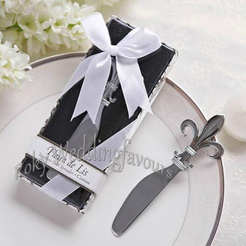 

40pcs Fleur De Lis Butter Spreader Favors Wedding Gifts Party Event Keepsake Bridal Shower Anniversary Giveaways Festival Supplies