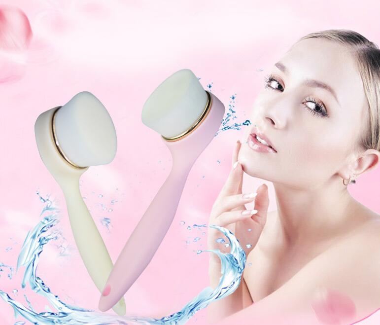 

Soft Facial Brush superfine Fibre Deep Pore Cleansing Brush Nylon Face Washing Brush with Long Handle