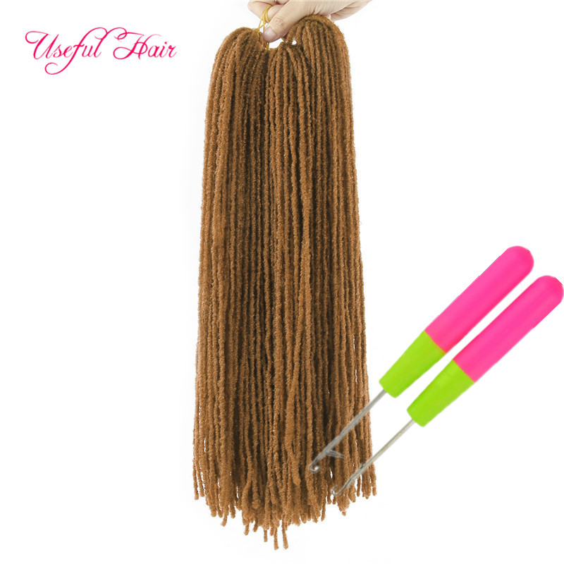 

Dreadlocks Ombre Blonde Crochet Hair Extensions DREADS LOCS Long Synthetic hooks gift Dhgate Braiding Hair Sister Micro Locs, #30