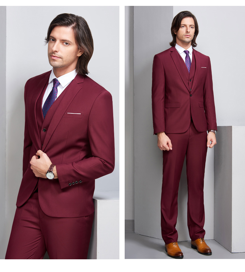 

Custom Made tuxedos groom wedding men suits mens wedding suits tuxedo costumes de smoking pour hommes men(Jacket+Pants+Tie+Vest) B87, Same as image