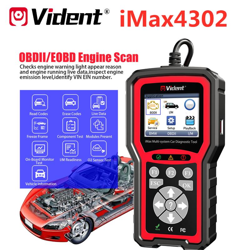 

VIDENT iMax4302 For Full System Diagnostic Tool Free Update Online Lifetime