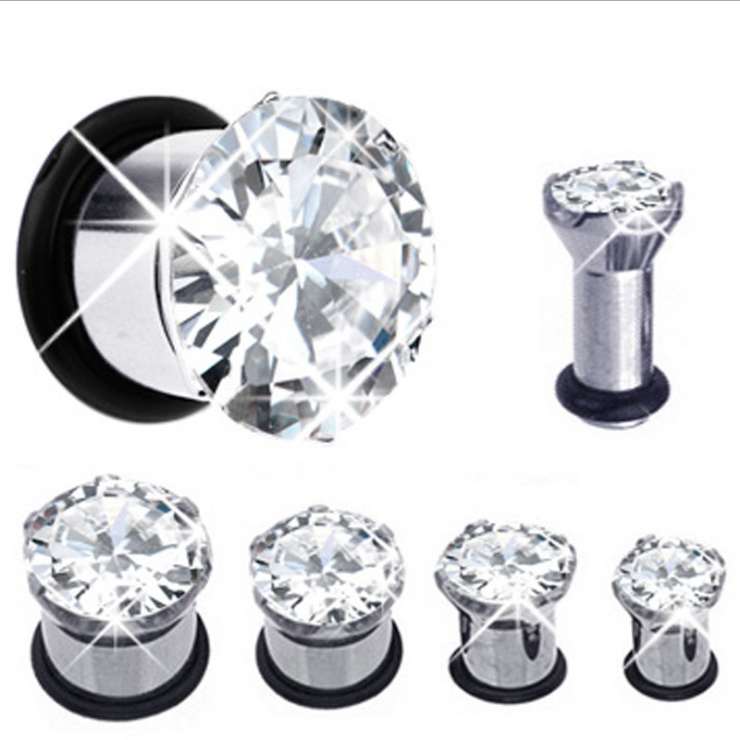 

men womens Earlets Gauge Fashion body jewelry Double O-ring High Quality Ear Stretchers New Fashion