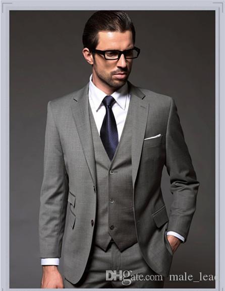 

Handsome Groomsmen Notch Lapel Groom Tuxedos Mens Wedding Dress Man Jacket Blazer Prom Dinner 3 Piece Suit(Jacket+Pants+Tie+Vest) B110, Same as image