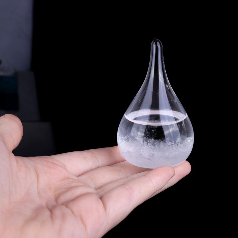 

30ml Transparent Droplet Storm Glass Water Drop Weather Storm Forecast Predictor Monitor Bottle Home Decor Figurines Miniature