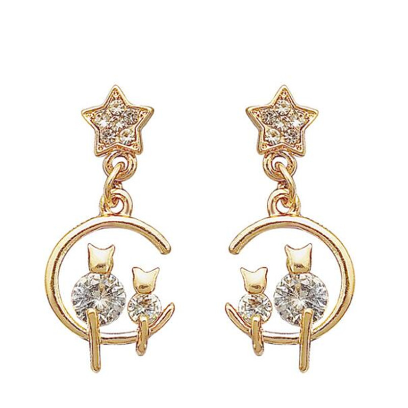 DANNGLE LANDELIER Célèbre grade 925 Sterling Sterling Silver Robe De Jupe De Sterling Femmes Boucles d'oreilles Valentin Cadeau cadeau Bijoux de