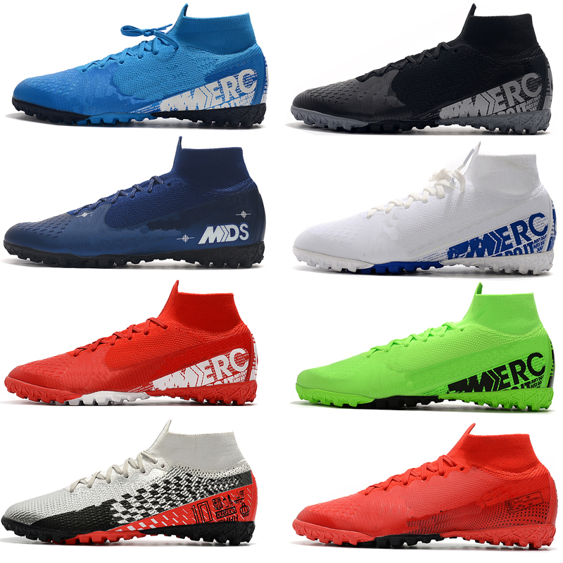 

2021 Mercurial Superfly 7 Elite MDS TF Soccer Shoes Neymar Ronaldo Men's Cleats Mens Top Football boots