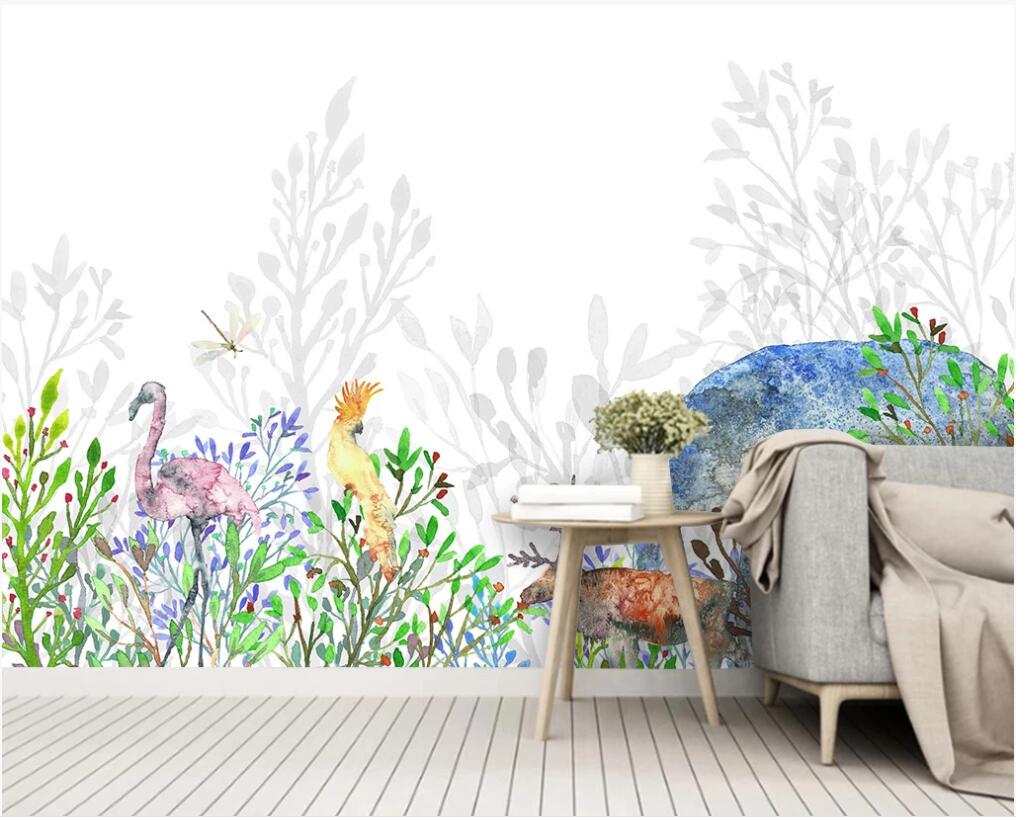 

custom photo 3d wallpaper Mysterious jungle tropical plant tv background living room home decor 3d wall murals wallpaper for walls 3 d, Non-woven wallpaper