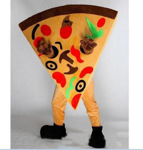 

2020 factory sale new Cute Pizza Mascot Costume Fancy Party Dress Halloween Costumes Adult Size, As pic