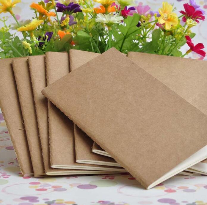 Cuaderno de papel Kraft en blanco libreta vintage Ha