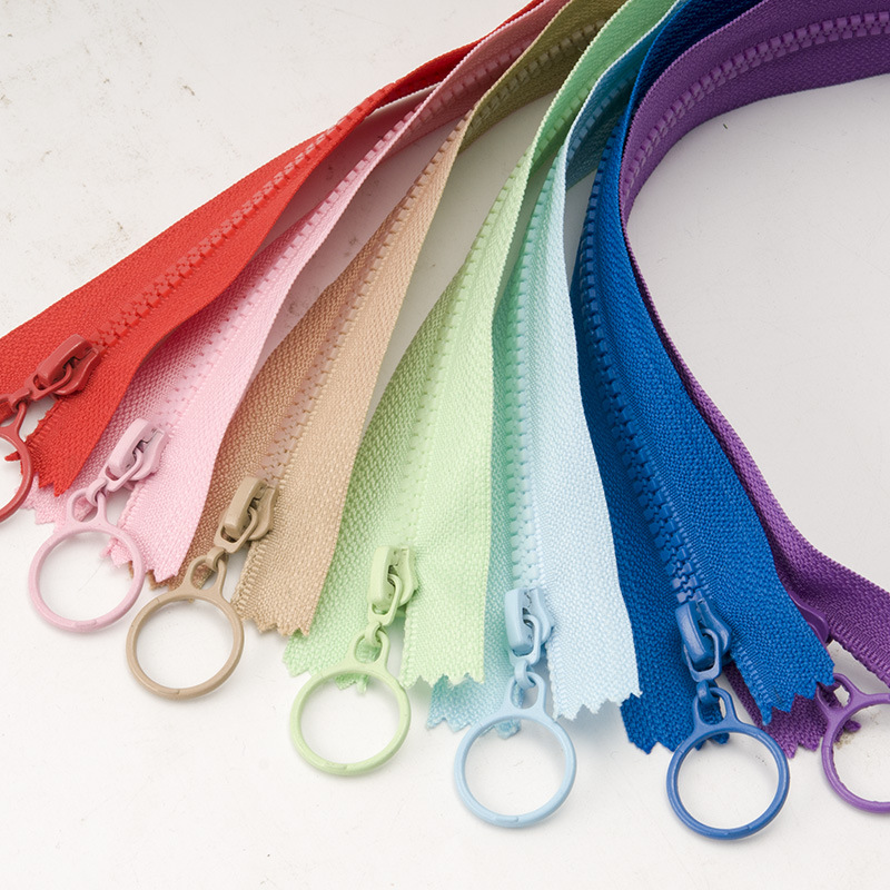 

3# Resin Zippers Colorful 25cm -Closed and 60cm-Open-end Zippers for DIY Craft Sewing Bags Wallet Purse Garment Accessories