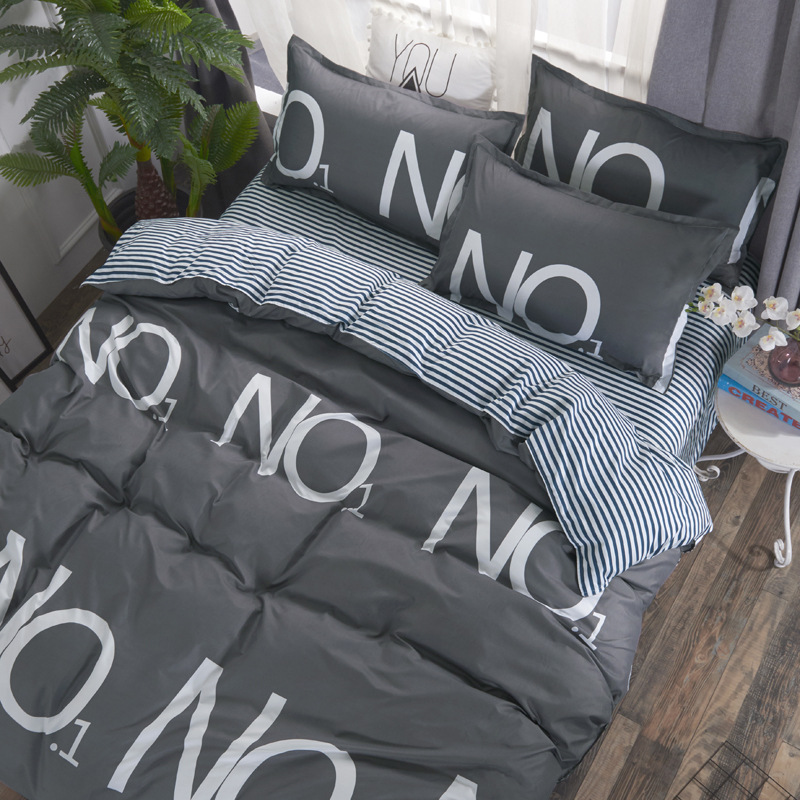 

New Room decoration 3/ 4pcs flat sheet set duvet cover flat sheet pillowcase Home textile decoration, Nt9