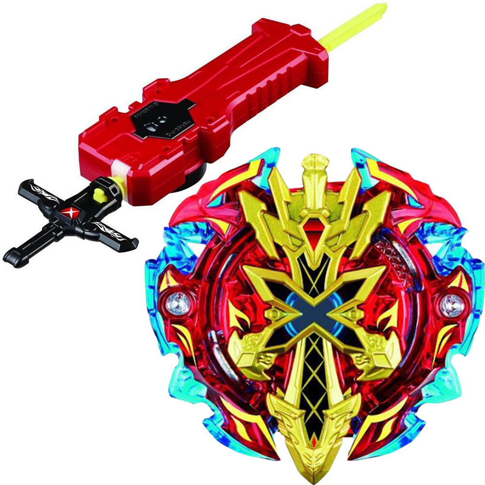 

Spinning Top Burst B-48 Xeno Xcalibur M.I Attack Starter with Launcher Spinning Top Gift w/ Launcher Sword Launcher