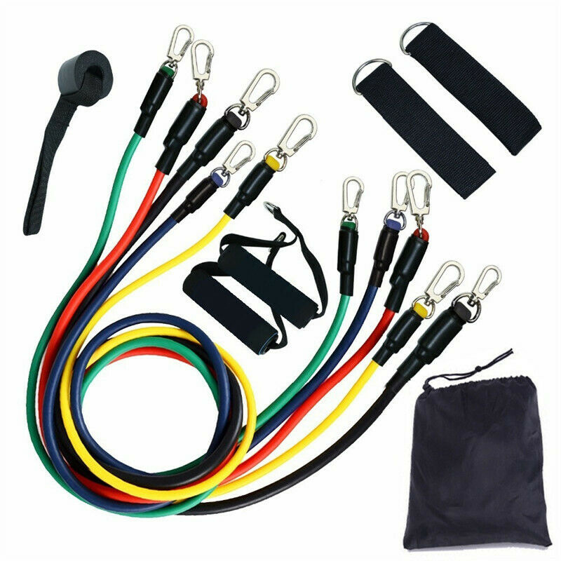 

TPE Rally Set Tension Rope Suspension Resistance Multifunction Home Fitness 11-piece Set Workout Bands