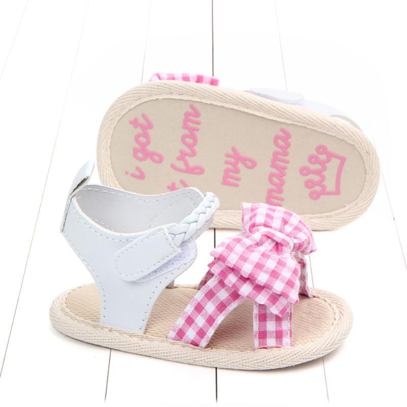 

Toddler Non-Slip Sandals Baby Girls Summer Sandals Shoes Newborn Infant Baby Girls Lattice Bowknot Princess Shoes Soft Sole J71, Black