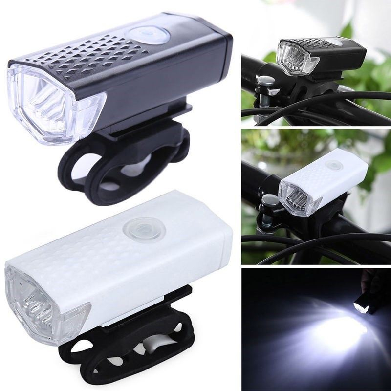 

Bike Lights Light USB Rechargeable 300 Lumen 3 Mode Bicycle Front Lamp Headlight Cycling LED Lantern