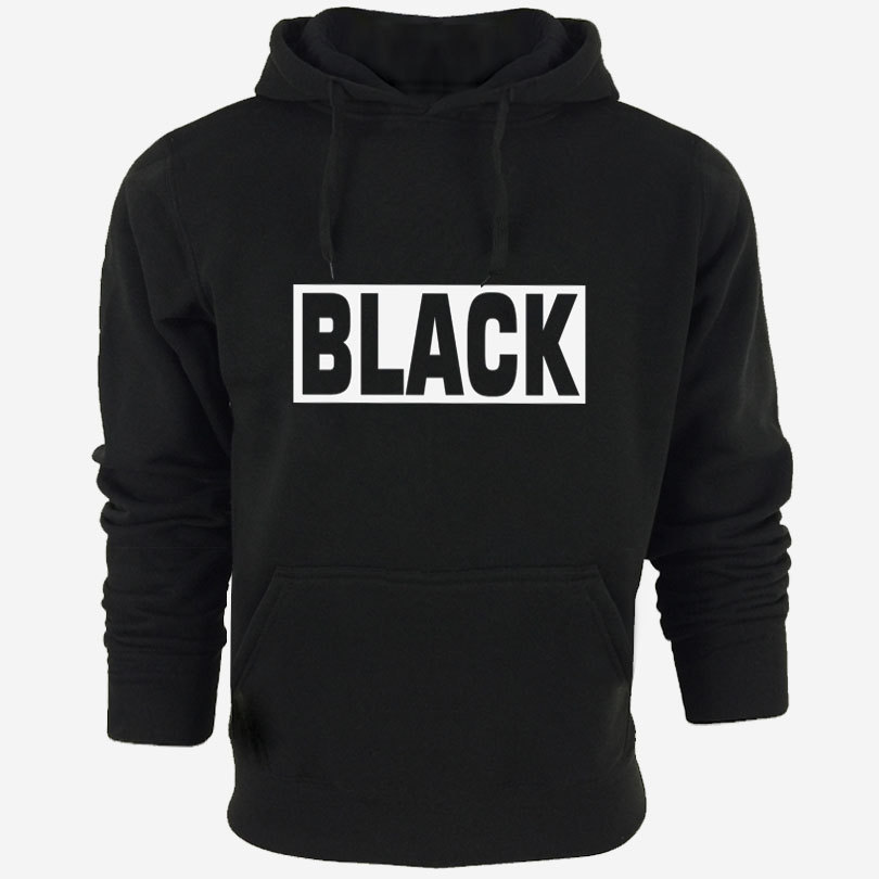 

Men' Spring and Autumn Trends Casual Solid Color Print Black Hooded Pullover Trend Fashion Trend Hoodie, Navy blue