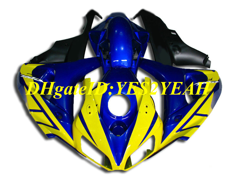 

First-class Motorcycle Fairing kit for Honda CBR1000RR 06 07 CBR 1000RR 2006 2007 CBR1000 ABS Yellow blue Fairings set+Gifts HH65, Multi-color