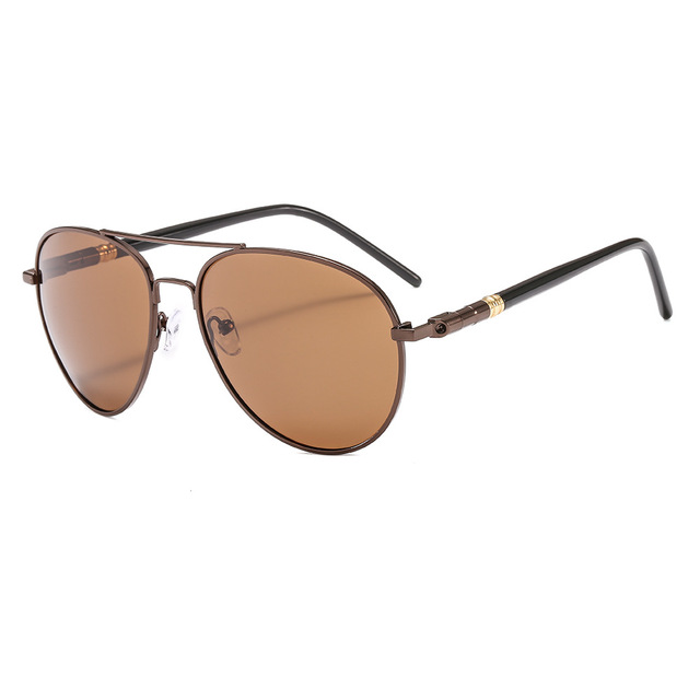 

Men Polarized Sunglasses Retro Classic Pilot Glasses Brand Goggoles Leisure UV400 Protection Metal Frame Oculos de sol