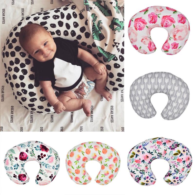 

Baby Nursing Pillow Newborn Infant Baby Breastfeeding Pillow Cover feeding U-Shape Nursing Slipcover decoration chambre beb, White