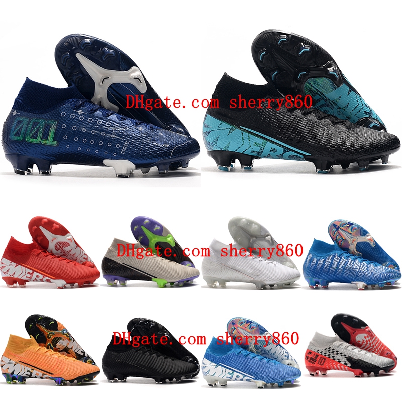 

2019 mens soccer shoes Superfly 7 Elite SE FG soccer cleats CR7 neymar football boots Mercurial Vapors 13 Elite FG, As picture 9