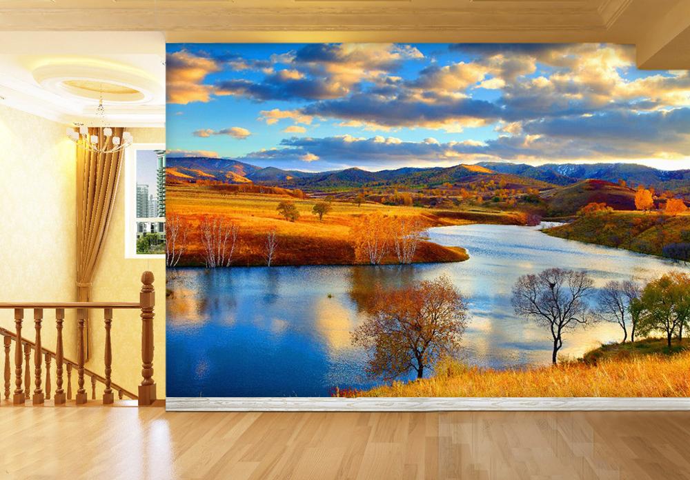 

Self-Adhesive] 3D River 6628 Wall Paper mural Wall Print Decal Murals, 125x80cm(49x31in)wxh