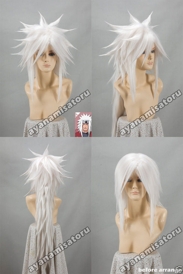 

Free shipping<<3Naruto Jiraiya Anime Cosplay Costume Wig + Free Track