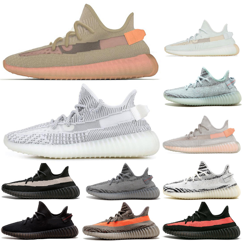 

2020 New Bost Static Clay Sesame True Form Hyperspace Men Women Running Shoes Kanye West Beluga Orange Bred sports Sneakers