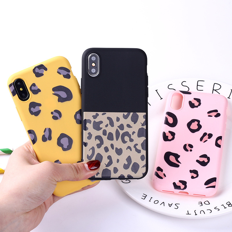 Fashion Leopard Print Matte Phone Case For IPhone 12 Mini 11 Pro Max SE