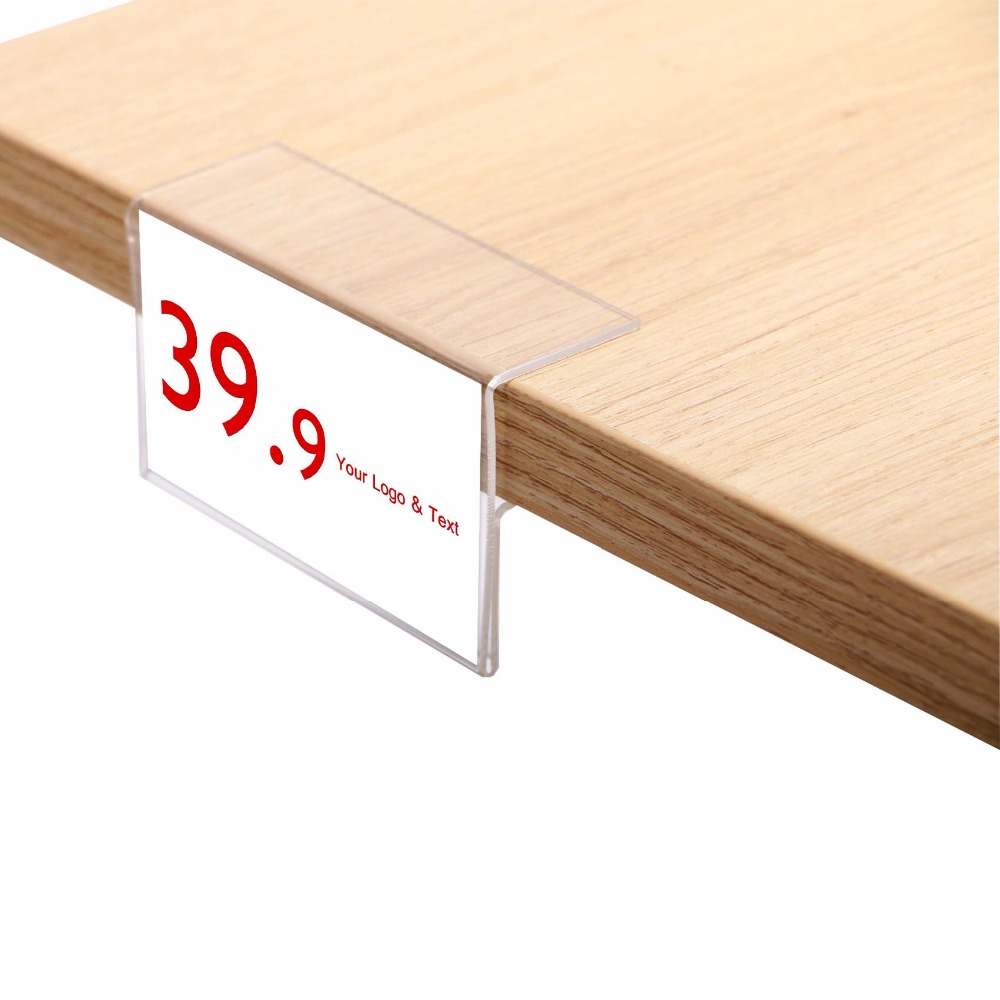 

Acrylic shelf sign frame clips label price tag display POP label holder clamp price card frame strip data strip shelf talker