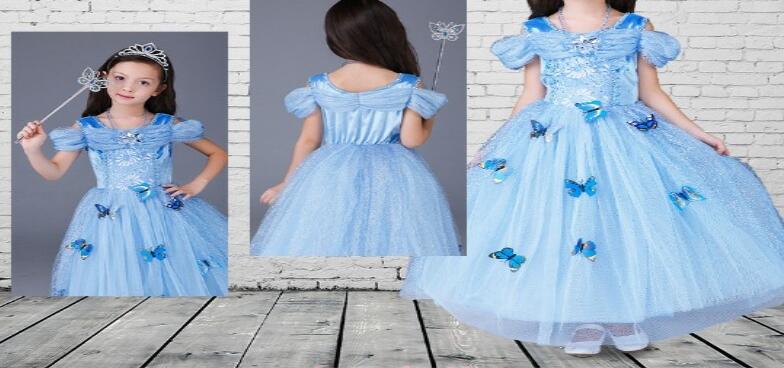 belle blue dress child