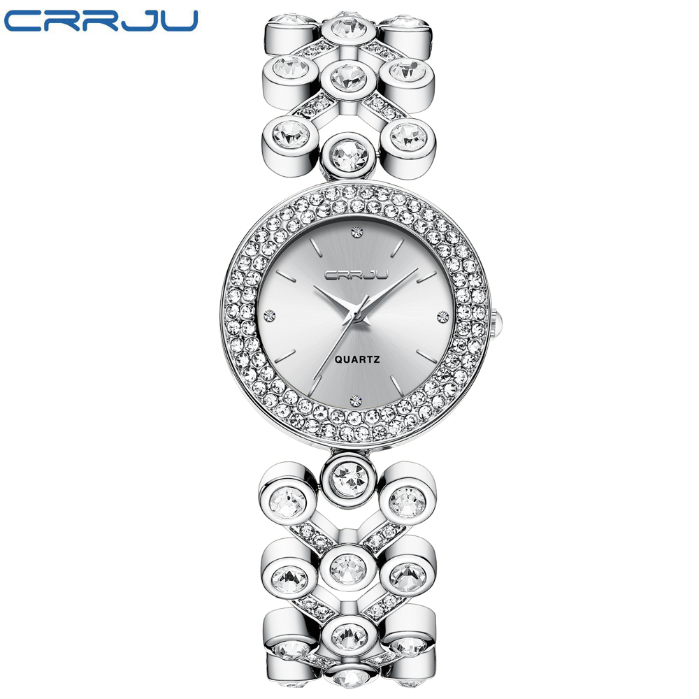 

Luxury Women Watches CRRJU Starry Sky Female Clock Quartz Wristwatch Fashion Ladies Wrist Watch reloj mujer relogio feminino, No send watch for shipping