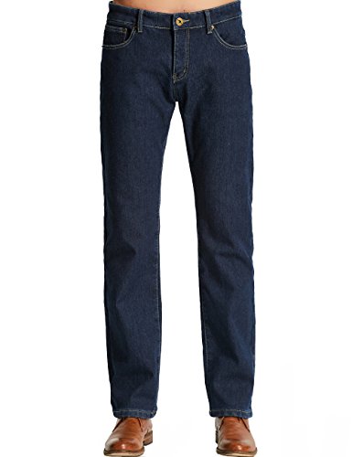 

Men's Straight Fit Fleece Lined Denims Jeans, As pic