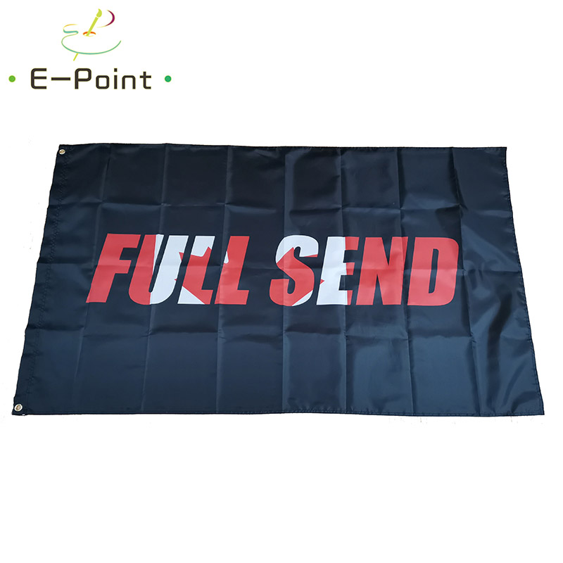 

Black Background Canada Full Send Flag 3*5ft (90cm*150cm) Polyester flag Banner decoration flying home & garden flag Festive gifts