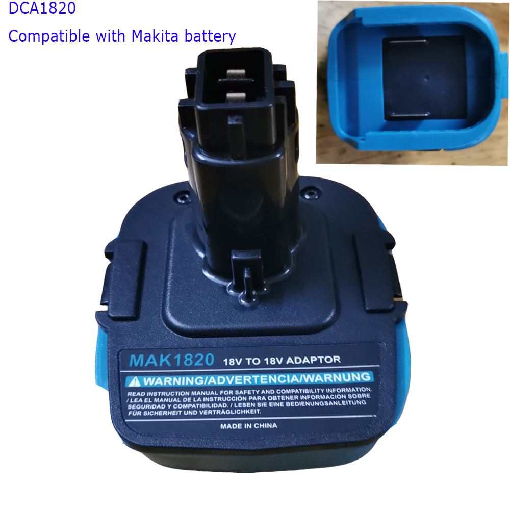 

For makita li-ion battery adapter convert to for dewalt 18V old Nicad tool usage