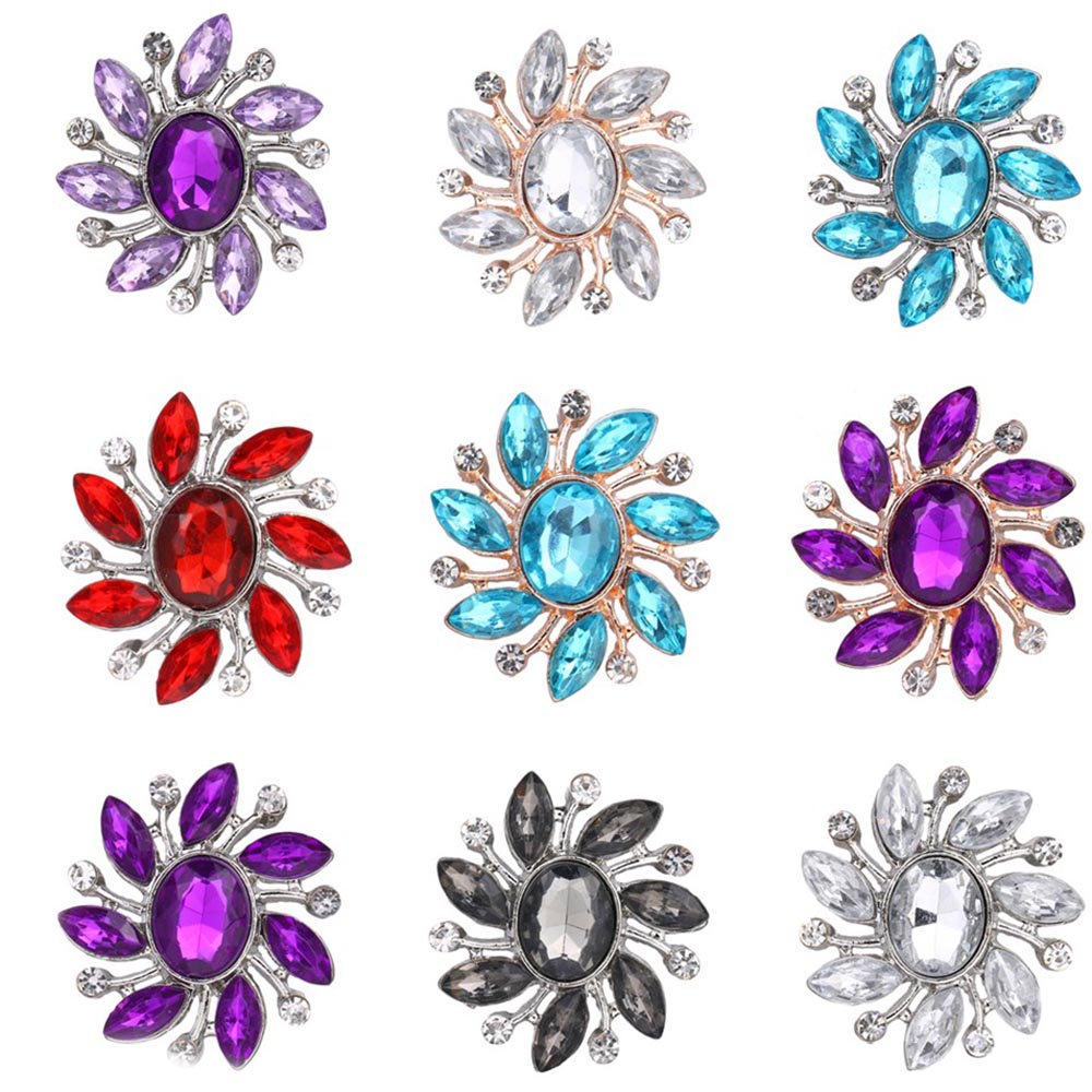 

10pcs/lot Snap Jewelry Rose Gold Silver Snap Button for Flower Bracelet Bangles Fit 18mm Buttons Jewelry