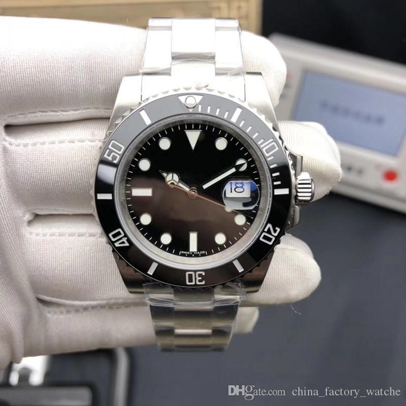 

mechanical watch black dial V7 can be matched with 2836 3135 men watches 316L steel belt luminous waterproof 30m calendar Wristwatch, Box