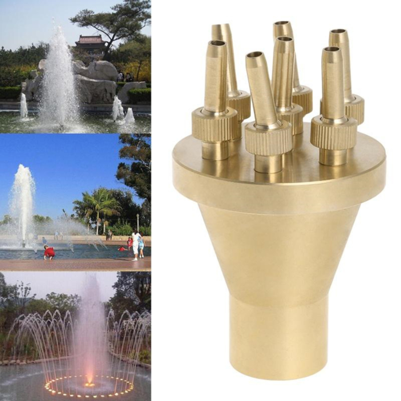 

Heigh Quality Sprinklers Copper Ornamental Fountain Sprinklers Garden Pond Landscape Water Spray Fireworks Nozzle