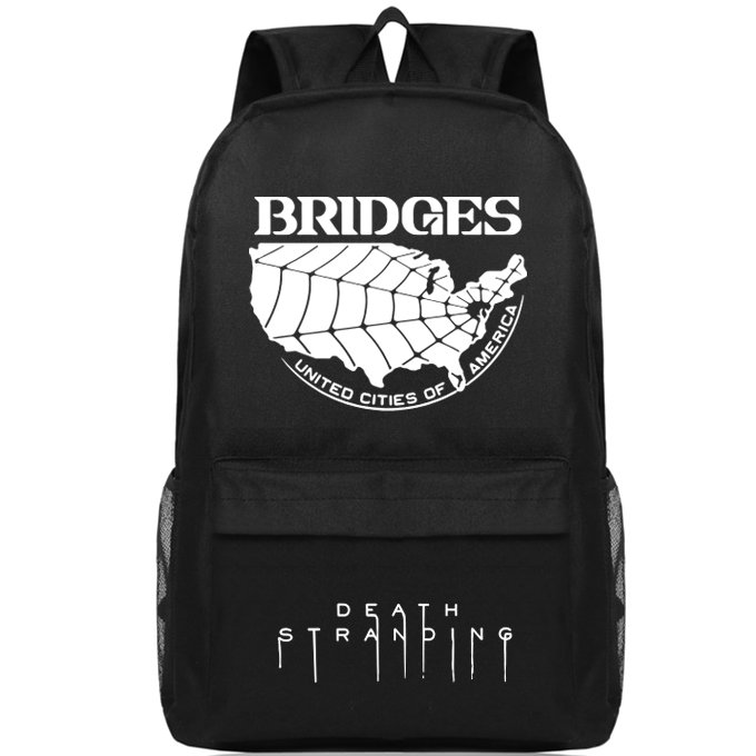 Death Stranding Backpack Bridges Game Daypack United Cities Map