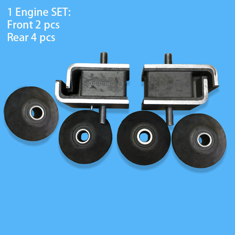 4177883 4255652 Front and Rear Rubber Cushion Engine Mount Parts Fit 4BD1 EX100 EX100M EX100-2 EX100-3 EX120 EX120-2 EX120-3-image-476874137