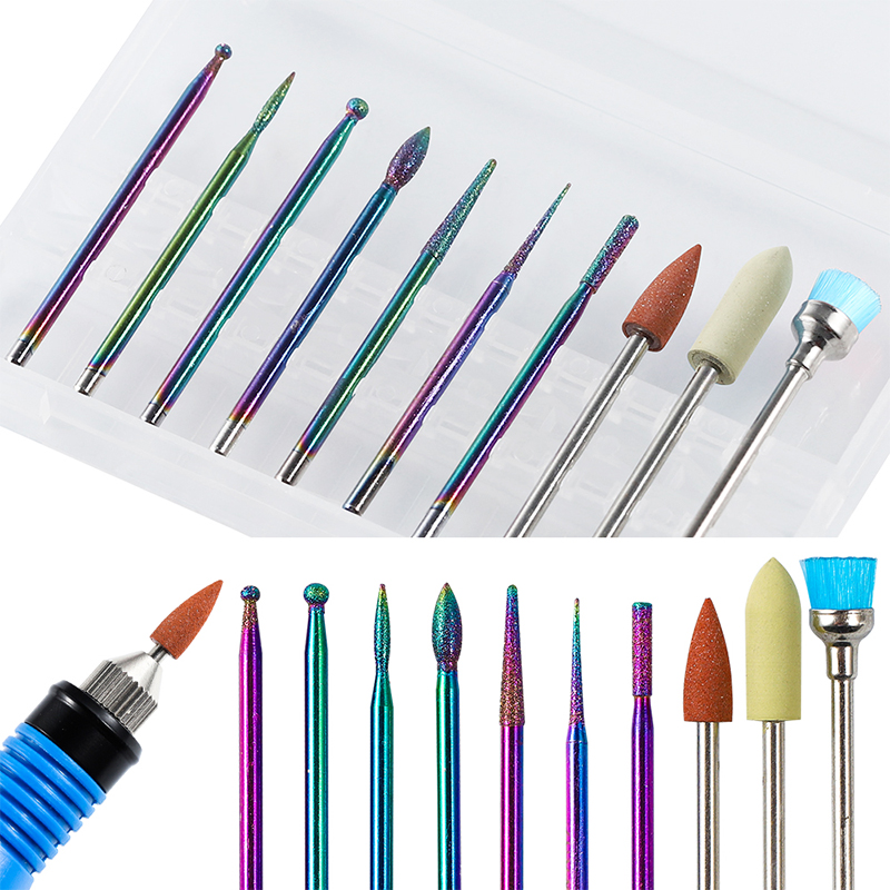 

RBAN NAIL Nail Drill Bits Diamond Cutters Electric Manicure Burr Milling Cutter Manicure Rotary Files Grinding Head
