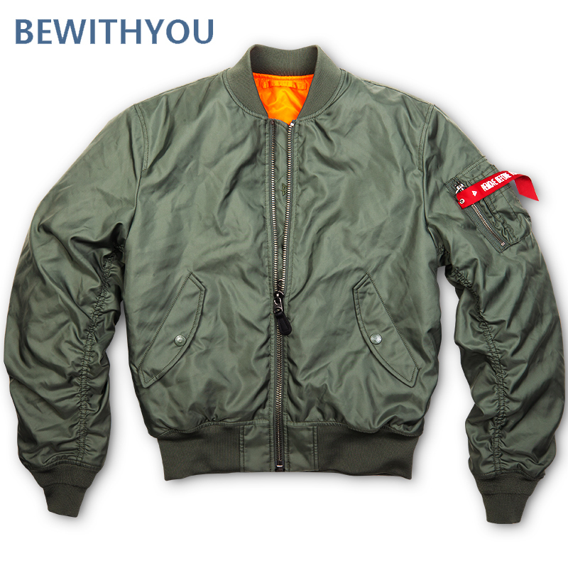 

Spring Thin Classic Bomber Coat Men Ma1 Polit Jackets Waterproof Mens Windrunner Retro Stand Collar Autumn Man Clothes 2019 T200318, Dark blue ma1 coat