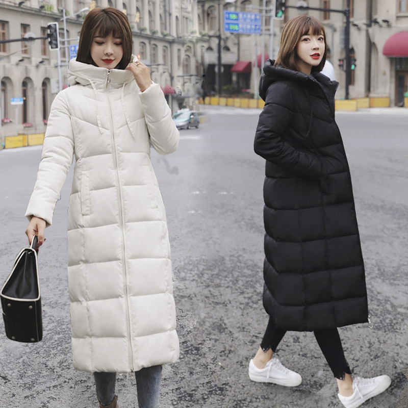 

Plus Size 6XL Winter New Ladies Korean Version Of The Large Size Women's Cotton Long Section Loose Women's Cotton Jacket, Armygreen
