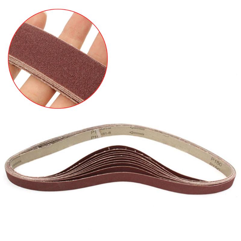 

10pcs Alumina 1070x25mm 80 120 240 320 Grit Sanding Belts Abrasive Sanding Paper For Metallurgy Wood Leather For Woodworking